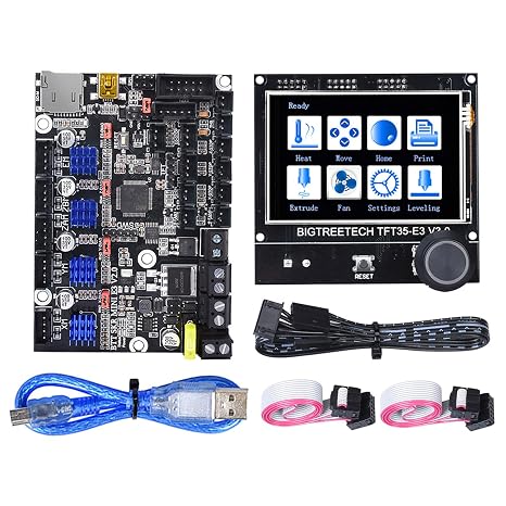 BIGTREETECH SKR Mini E3 V2.0 Control Board+TFT35 E3 V3.0.1 Touch Screen Display 32Bit Silent Board Integrated with TMC2209 UART Stepper Driver for Ender 3 Ender 5 Ender 3 V2 3D Printer Motherboard