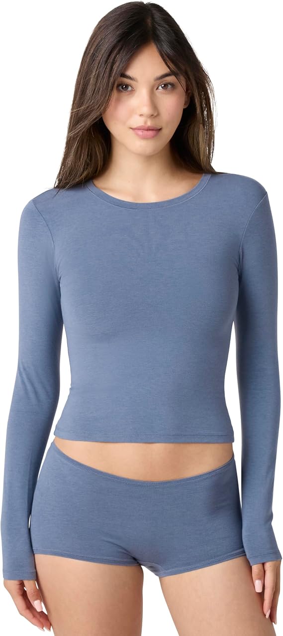 Florence by Mills Women's Softie Cotton Crop Top