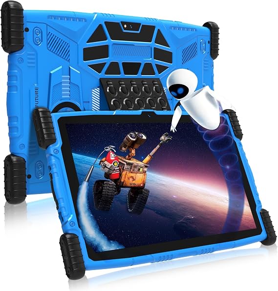 FEONAL Tablet Android 13, 10.1 Inch Tablet 4+64GB, 1280 * 800, 6000mAh, Dual Camera WiFi Tablets - Blue