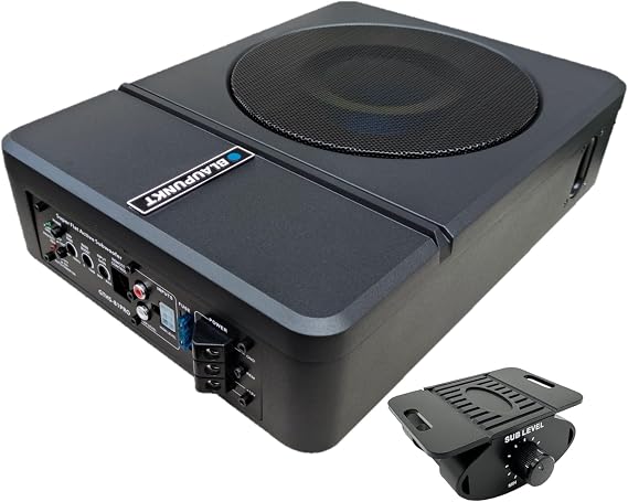 BLAUPUNKT GTHS81PRO 8" Amplified Subwoofer 320-Watts Active Flat Compact Design