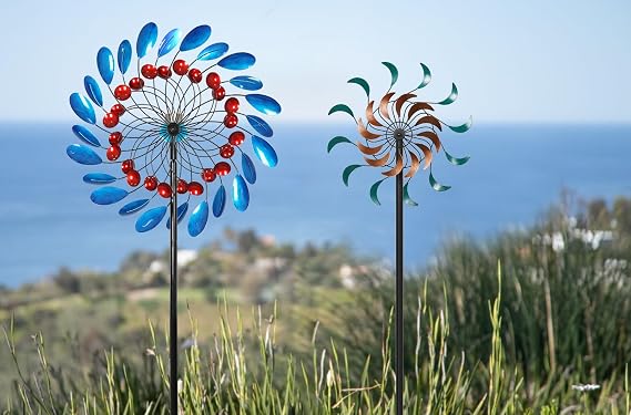 Solar Blue Wind Spinner and Small Wind Spinner
