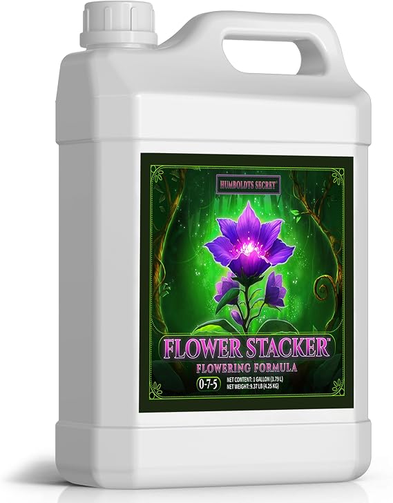 Humboldts Secret Flower Stacker, 0-7-5 Bloom Booster, Vitamin B1, 1 Gallon