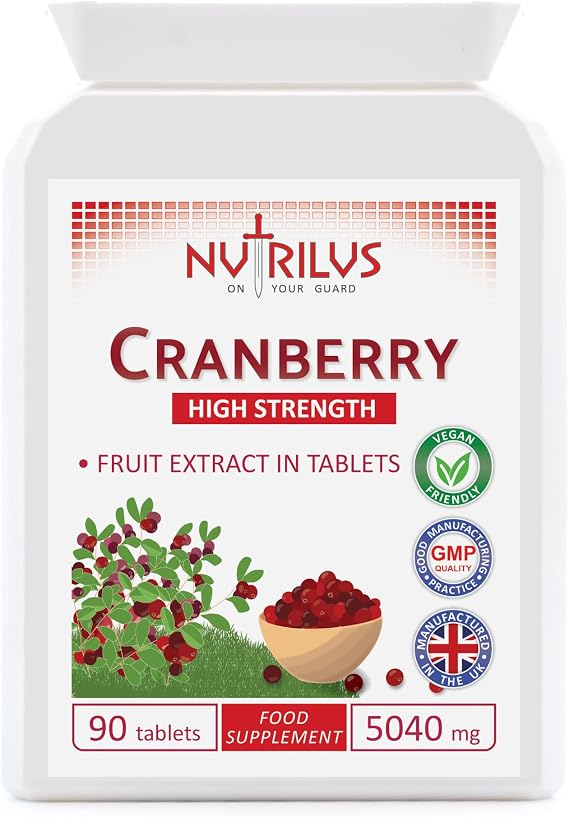 Cranberry Extract 90 Tablets 5040mg - High Strength - One Daily