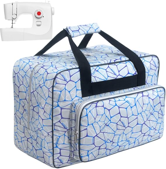 Sewing Machine Carrying Case,Sewing Machine Carrying Case Tote Bag,Universal Tote Storage Bag with Pockets and Handles, Suitable for Most Standard Singer, Janome (GREY)