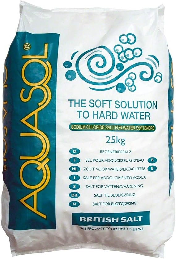 AQUASOL | 25KG Bags | Salt Tablets | Water Softening Salt Dishwasher | Food Grade (20)