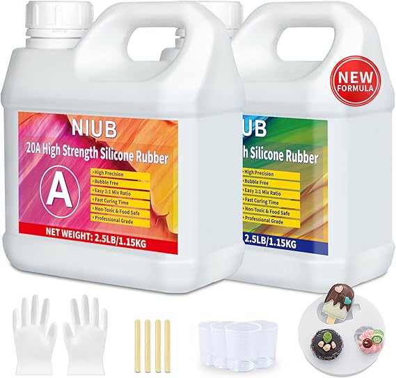 NIUB 20A Moulding Silicone Liquid Silicone Moulding Compound 2.5 kg