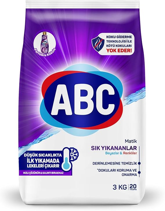 ABC DETERJAN Matik Sık Yıkananlar 3 kg