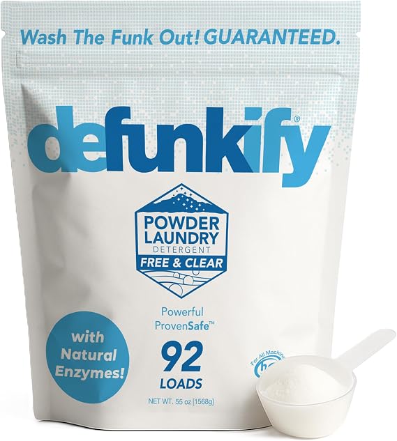 Defunkify Unscented Laundry Detergent with ProvenSafe, 92 Loads