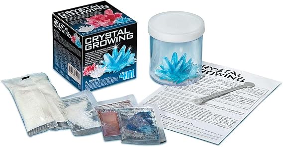 4M Crystal Growing Kit | Fun STEM Science Experiment Set to Grow Your Own Vibrant Crystals at Home | Educational Chemistry Activity Toy for Teens Aged 14+ | Screen-Free Learning & Discovery