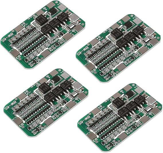 ACEIRMC 6S 15A 24V Battery Protection Board for Li-ion Lithium 18650 Battery BMS Packs PCB Protection Board Integrated Circuits (4pcs)