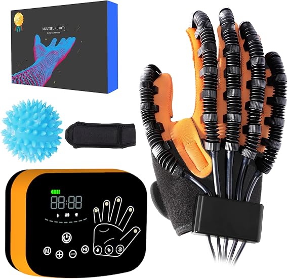 Hand Function Rehabilitation Glove,Hand Rehabilitation Robotic Glove,Robot Rehab Glove,Robotic Glove Stroke Rehab,Stroke Rehab Equipment for Fingers,Stroke Rehab Equipment Hand.