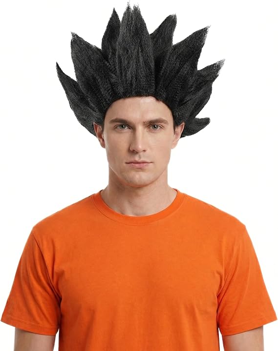 miccostumes Men's Cosplay Wig Spiky Synthetic Short Hair