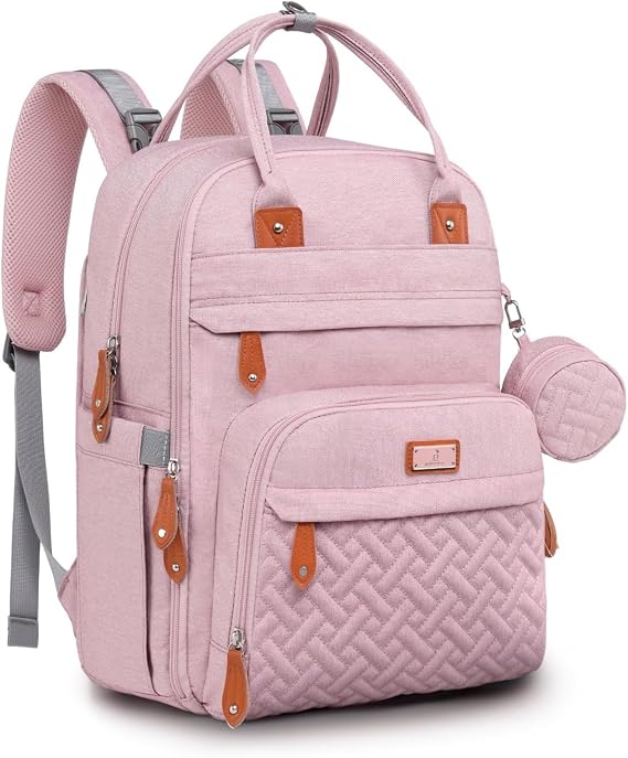 BabbleRoo Diaper Bag Backpack, Baby Diaper Changing Bag Multifunctional Waterproof Travel Backpack