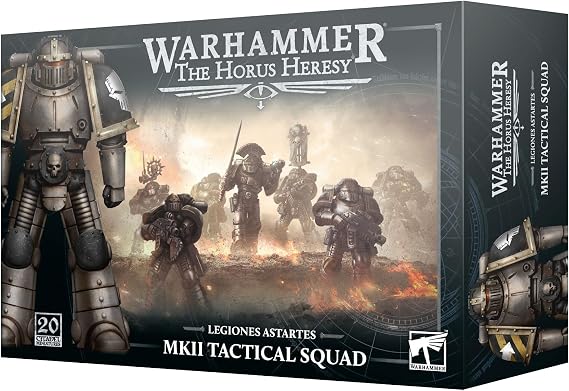 Games Workshop Warhammer The Horus Heresy MKII Tactical Squad Miniatures, Multi-Part Plastic Model Kit, Detail Figures for Tabletop Wargaming and Hobby Painting