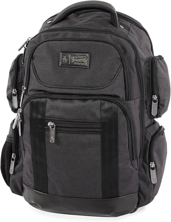 ORIGINAL PENGUIN Odell 9 Pocket Laptop/tablet Backpack Briefcase