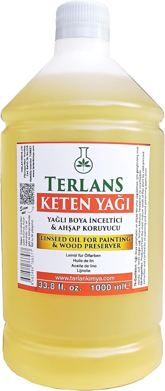 Terlans Lin Oil Painting Oil Wood Protector 1000ml Linseed Oil