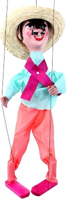 Mexican String Puppet Marionette Titere Laborer