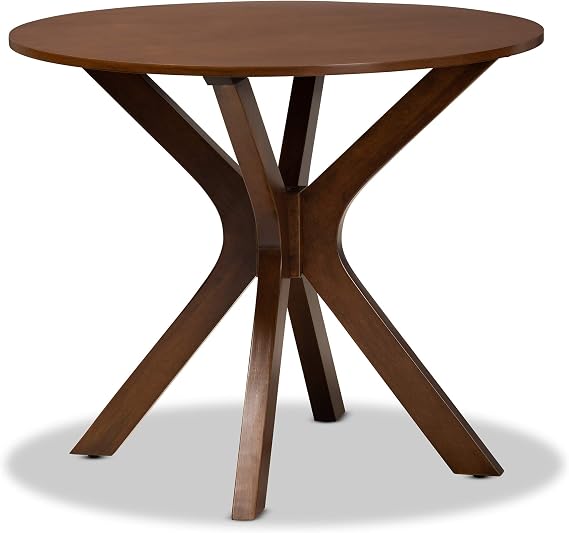 Baxton Studio 168-10891-AMZ Dining Tables, Walnut
