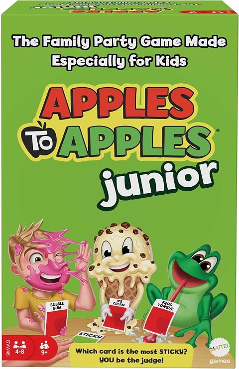 Mattel Games Apples to Apples Junior Game, for Ages 9+, 4-8 Players