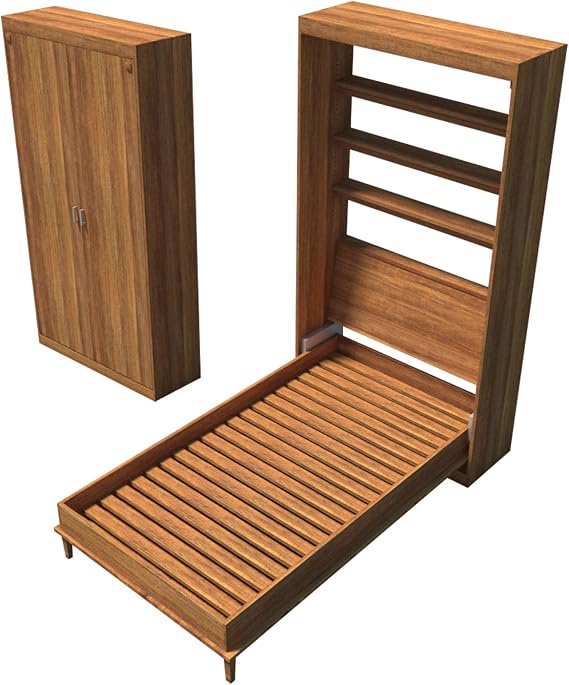 Murphy Bed Plans Single Size DIY Hideaway Vertical Wall Bed Building Project