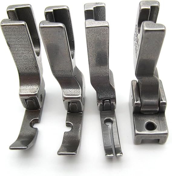 ckpsms KUNPENG - #P36N+P36LN+P363+S518N 1SET 4PCS Different Zipper Presser FEET FIT for Industrial Single Sewing Machines