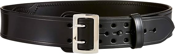 Aker Leather B03 Sam Browne Duty Belt, Half Leather-Lined, 2-1/4" Width