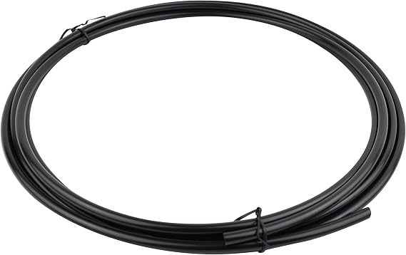 WECO 1/4" LLDPE Polyethylene Plastic Water Filtration Tubing - 25 ft (Black)