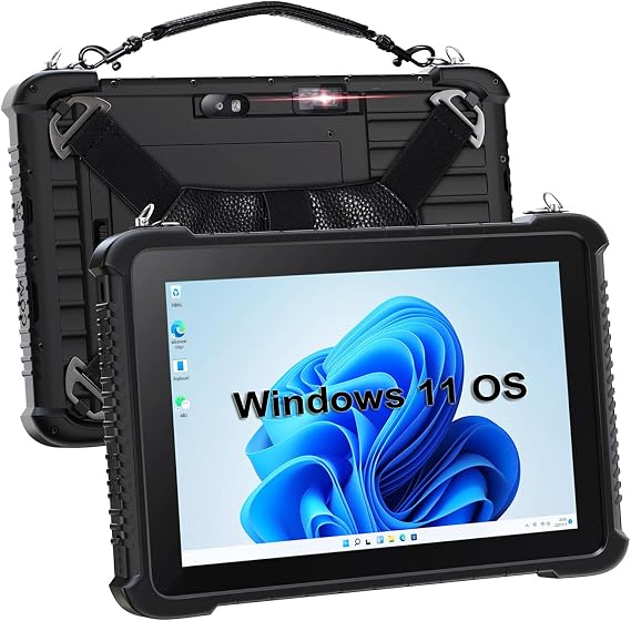 10.1 inch Windows11 Rugged Tablet, 4G LTE, GPS, Water Resistance, Sunlight Readable, Intel N5100, 8GB RAM/128GB ROM,FHD 1200 * 1920, Bluetooth, Dual Wi-Fi for Enterprise Work Field