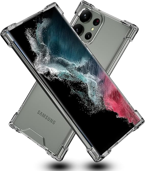 Galaxy S23 Ultra Case, SC-52D/SCG20TPU Galaxy S23 Ultra Cover, Clear Protective Case, Galaxy S23 Ultra Protector, Shell, Reinforced Corners, Camera Protection, Flexible, Full Transparent, Full