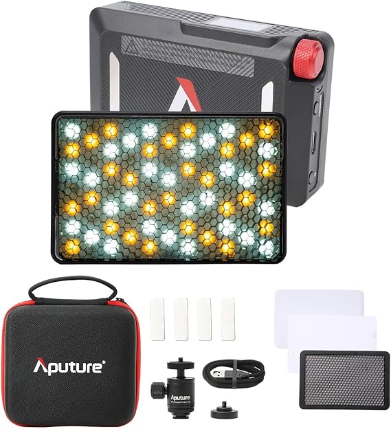 Aputure MC Pro RGBWW LED On Camera Video Light, Temperature 2000K-10000K
