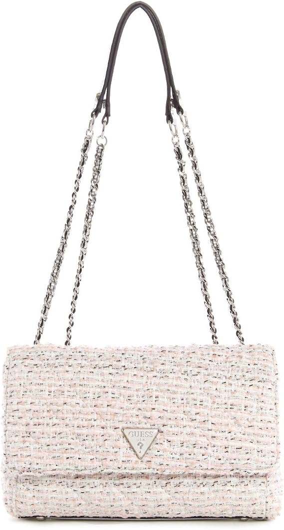 Guess Women's Cessily Convertible Crossbody Flap Cross Body Bag - White Multi