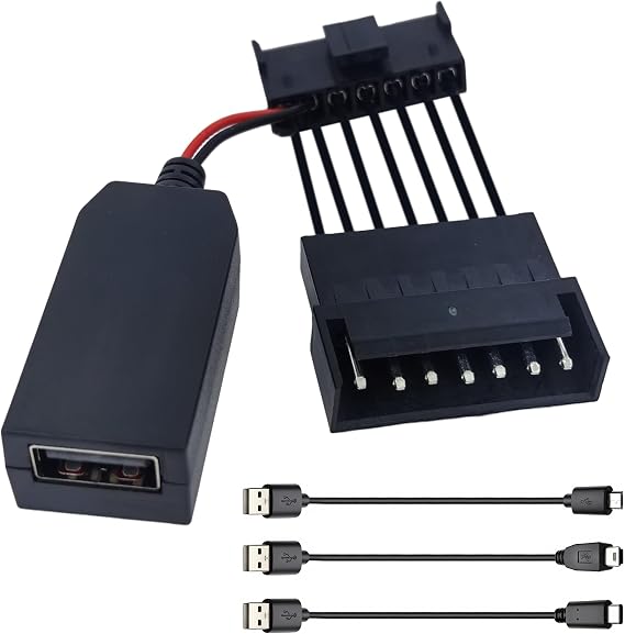 Dashcam Power Adapter (7-pin Type B) - Compatible withw/Select Nissan, Mitsubishi, Toyota, More, Connects to Rearview Mirror, Built-in USB Power Source