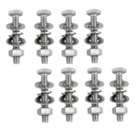 8 Sets1/4-20 x 1-1/2 Inch U-Channel Sign Post Bolt Kit