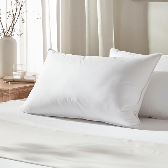 Globon Feather Down Pillow Standard Size Hotel Pillow Medium Firm