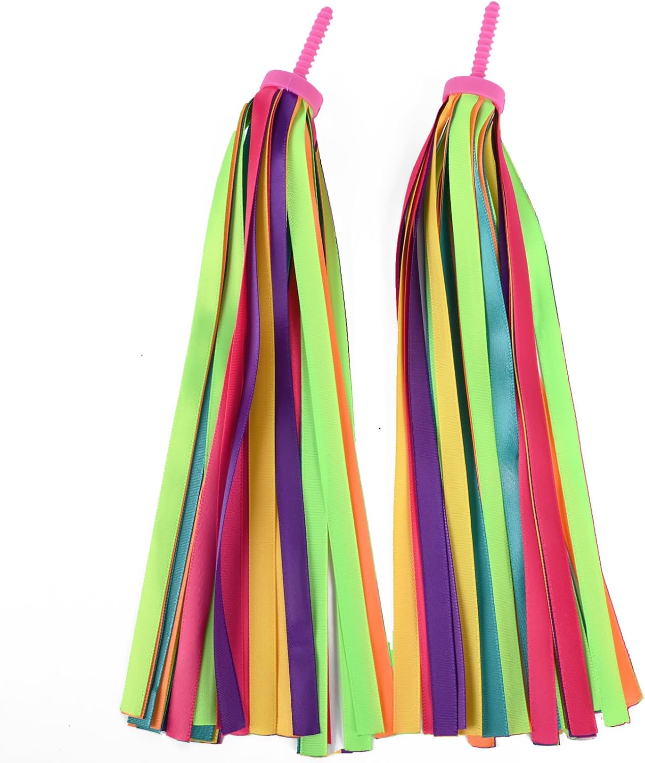 U-LIAN Kids Bicycle Tassel Ribbon,Children Scooter Handlebar Streamers Bicycle Grips Ribbon Baby Carrier Accessories Easy Attach to Bikes Handlebars