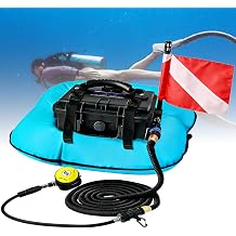 Tankless Underwater Breathing Device, 52L/Min Scuba Diving Equipment Respirator with 9m Hose, 60-70min Endurance for Diving