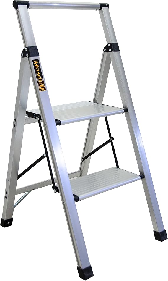 Metaltech 2 Steps Ultra-Flat Aluminium Stepstool Type I