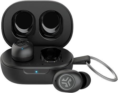 JLab JBuds Mini True Wireless Earbuds, In Ear Headphones, Bluetooth Earphones, Ear Buds with 20H Playtime, Bluetooth Earbuds with Microphone, Charging