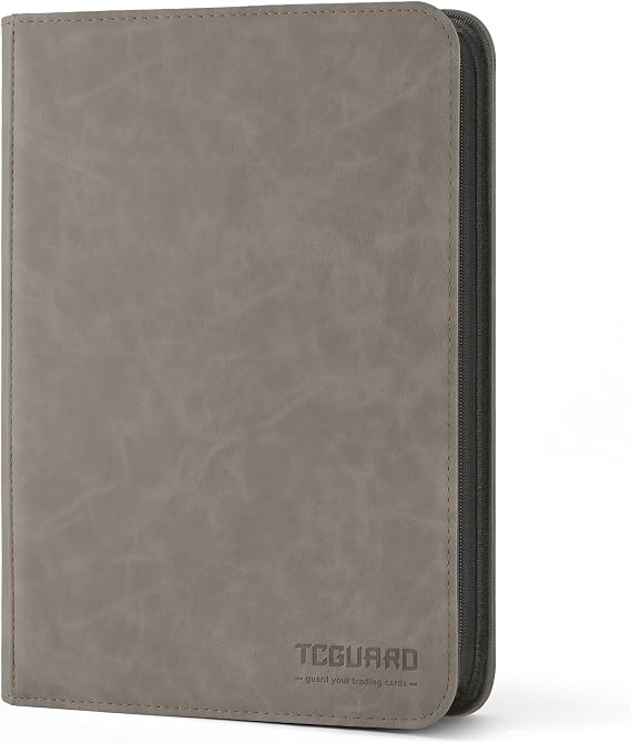 TCG Binder for 540 Cards Trading Card Album with 9 Compartments Grey