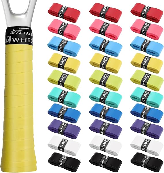 Coitak 30 Pieces Tennis Racket Grip Tape, Tennis Grip Tape, Tennis Overgrips for Anti Slip and Absorbent Grip