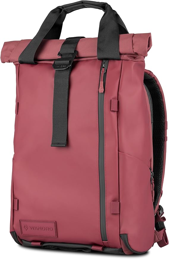 WANDRD PRVKE EDC Laptop Backpack, Rhone Burgundy, 18L-22L Rolltop