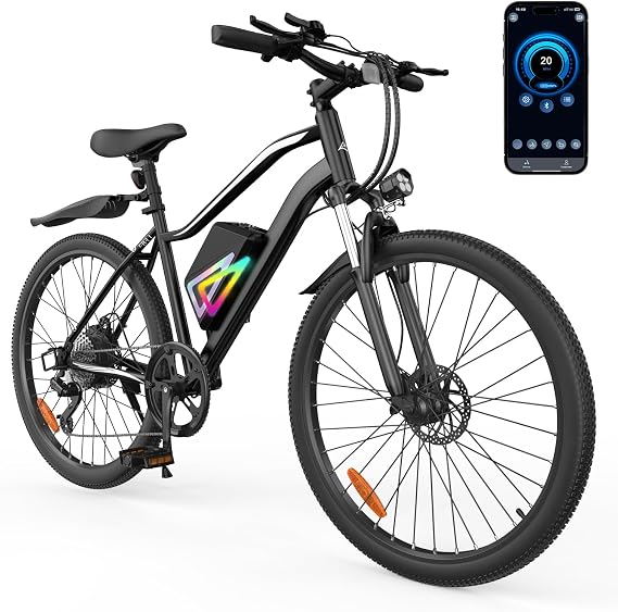 26" Electric Bike for Adults, 1000W Peak Motor, Max 70 Mile & 20Mph