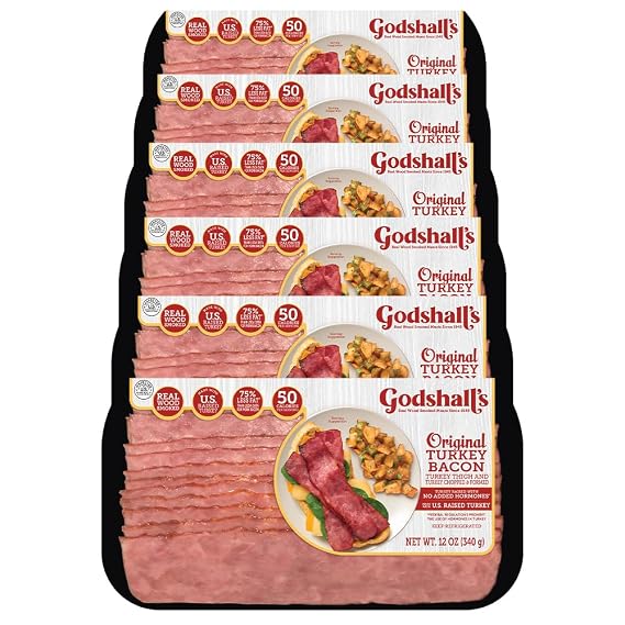 Godshall's 12oz Original Turkey Bacon, 6pk