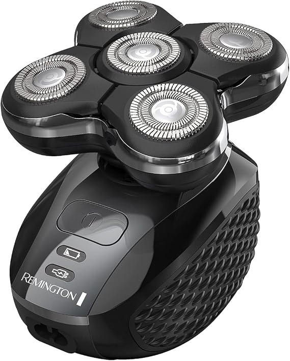 Remington Balder Pro Kafa Tıraş Makinesi XR7000 - Kel Erkekler için Hassas Elektrikli Tıraş,% 100 Su Geçirmez Akülü Tıraş Makinesi, Islak/Kuru Tıraş, 5 Çift Parça Kafası, Dağınıksız Saç Yakalama,