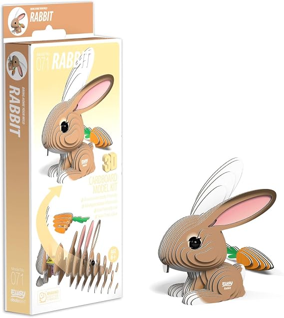 EUGY 3D Rabbit Model Craft Kit
