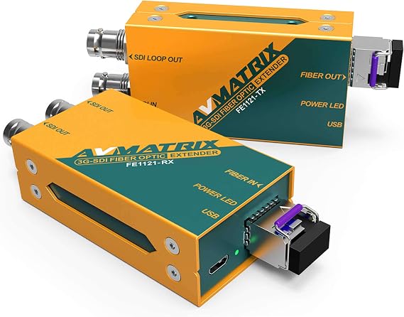 AVMATRIX FE1121 3G/HD SDI Fiber Optical Extender with SFP Module