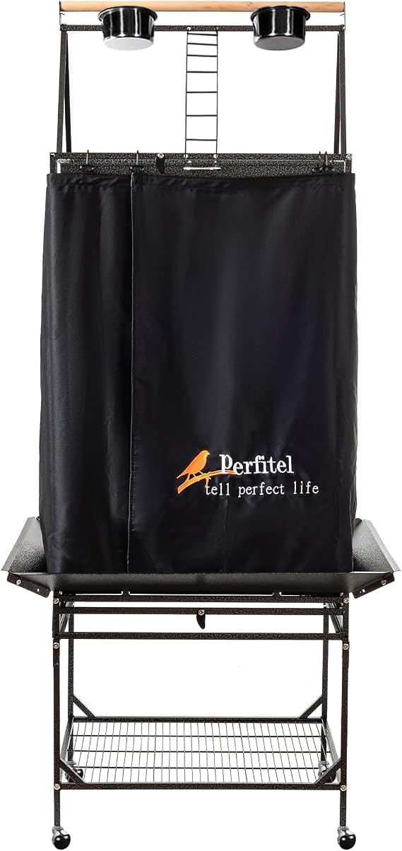 Bird Cage Cover Black Good Night Blackout Birdcage Cover (61 inch)