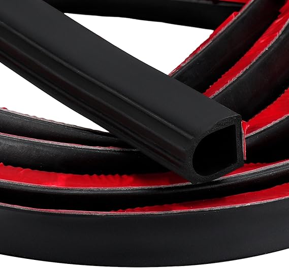 Rubber D Shape Door Seal Strip 1" RV Slide Out Seal, 18 Feet