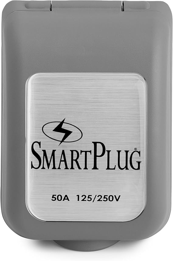 Smart Plug BM50PG 50 Amp Non-Metallic Inlet with Gray Cover Assembly