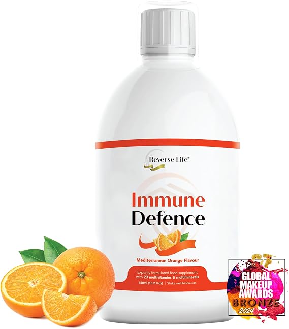 Reverse Life Immune Defence Multivitamin Supplement, Orange, 500ml